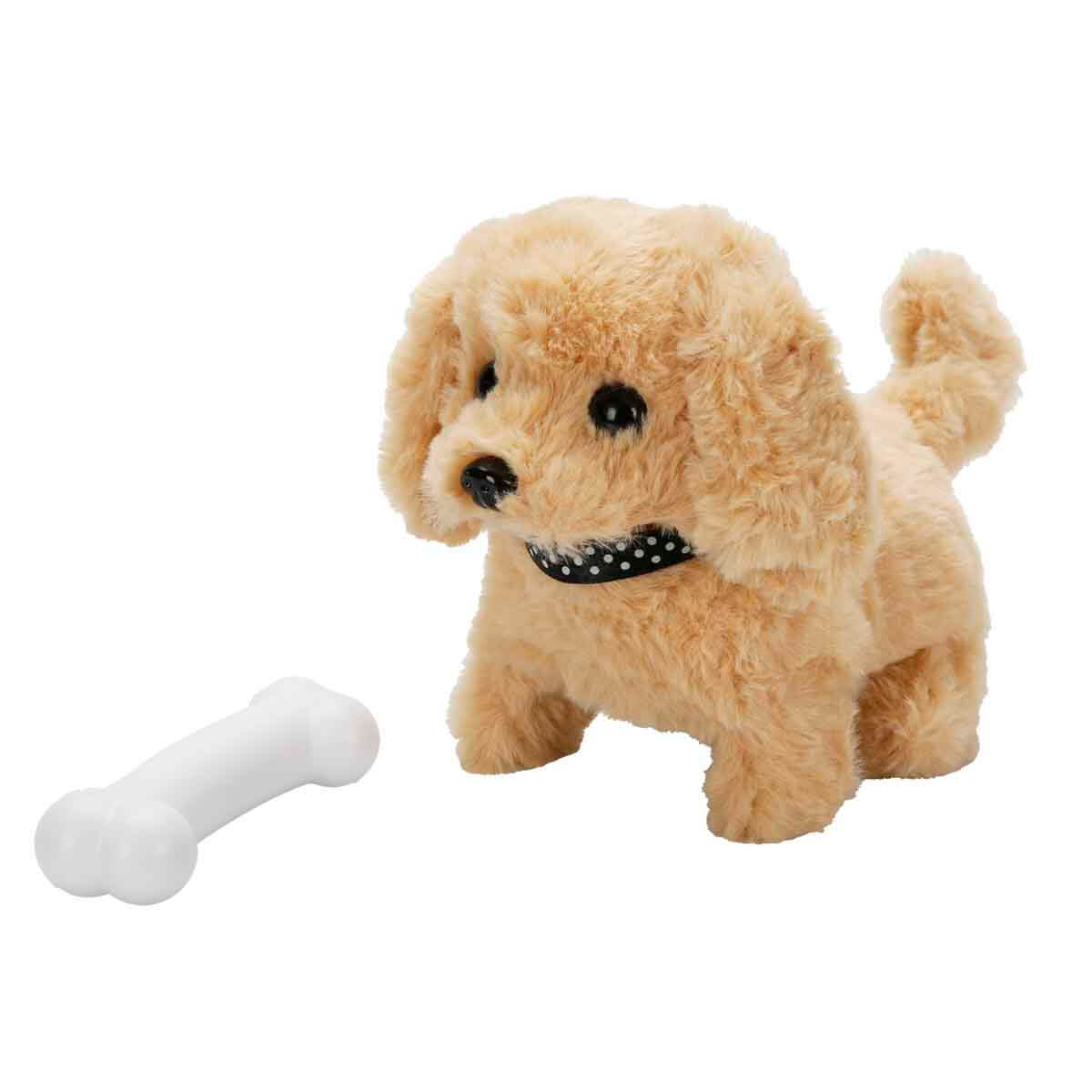 Sesli ve Hareketli Kahverengi Peluş Köpek